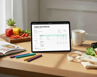 Professional Invoice Template Bundle PDF | Small Business Receipt Quote Forms | Freelance Billing | Instant Download