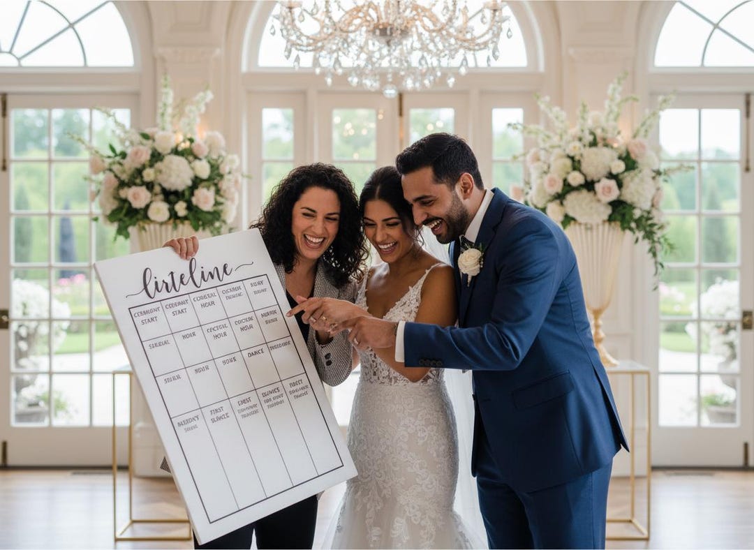 Wedding Day Timeline Template Ceremony Schedule Planner Editable