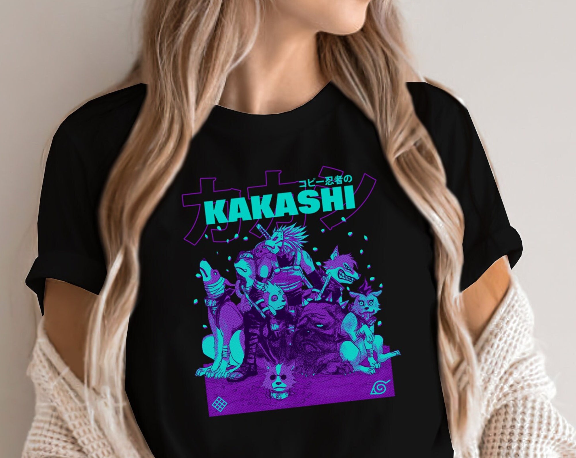 Anime Kakashi T-Shirt, Kakashi Shirt, Kakashi Kids T-Shirt,