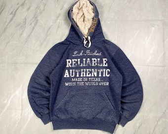 Vintage y2k Japanse streetwear kubieke suikerbont-tekst met capuchon gemaakt in Texas Pullover-hoody