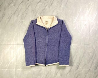 Vintage y2k LL Bean Sherpa Wool Zip Up Sweaters Jacket