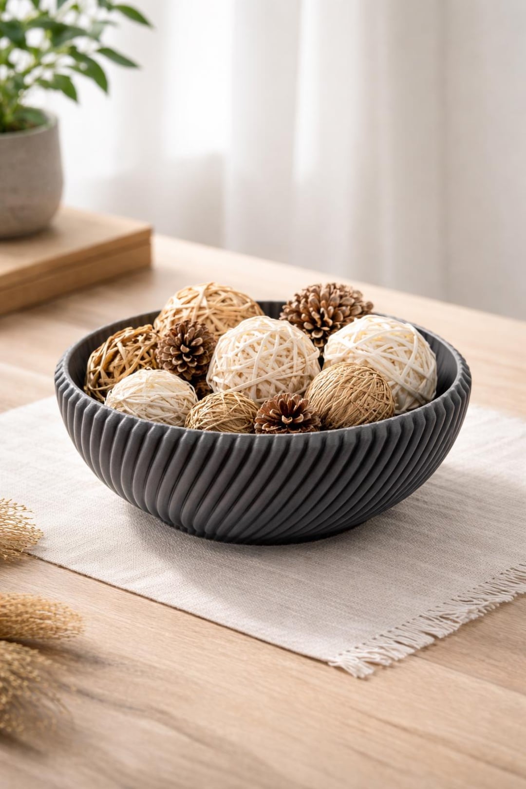 Ribbed Decorative Bowl Catchall | Modern Minimalist Home Decor ...
