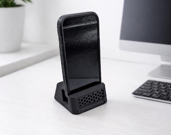 Phone Stand / Dock – Desktop Phone Holder for iPhone, Android & Galaxy | Minimalist Desk Accessory, Tech Gift, Office and Home