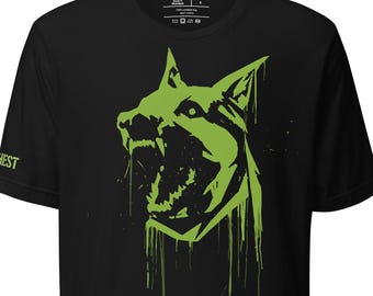 Cyberpunk 2077 T-Shirt: BARGHEST Dogtown Militia Gamer Cosplay Tee