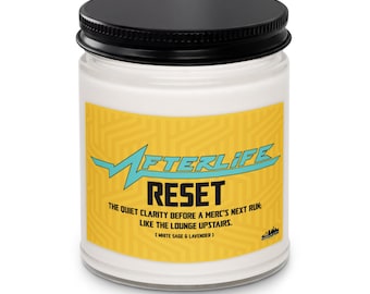 Cyberpunk 2077 Inspired Candle: AFTERLIFE Rest White Sage & Lavender, 9oz