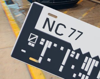 Cyberpunk 2077 License Plate: Night City Gamer Car Decor