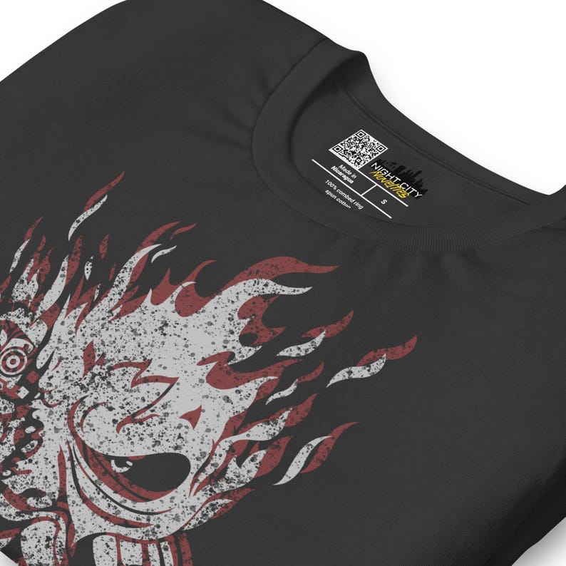 Cyberpunk 2077 Vintage SAMURAI Inspired Tshirt | Rockerboy Johnny Silverhand Gamer Tee