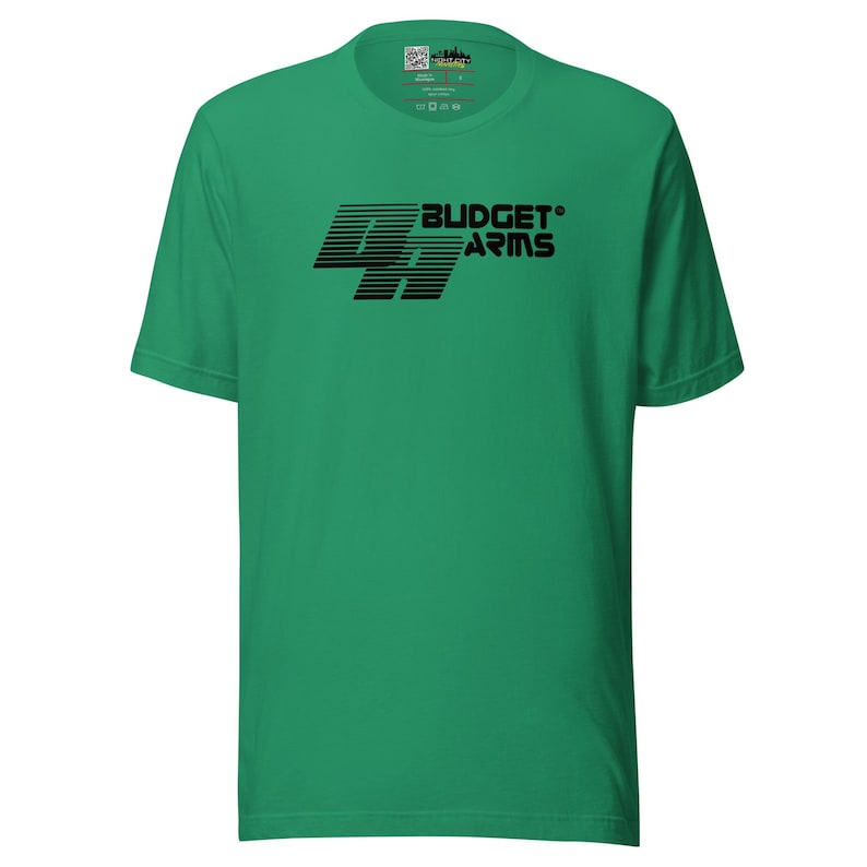 Cyberpunk 2077 inspired "Budget Arms" As Seen on TV Night City Tshirt