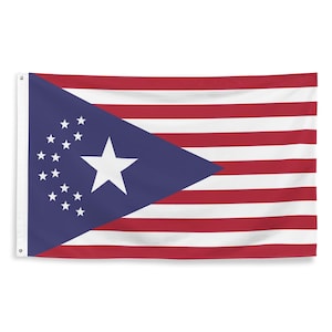 NUSA Flag Cyberpunk 2077 Prop Night City (printed on one side only)