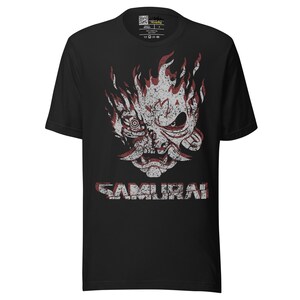 Cyberpunk 2077 Vintage SAMURAI Inspired Tshirt | Rockerboy Johnny Silverhand Gamer Tee