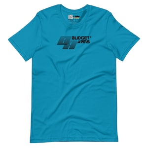 Cyberpunk 2077 inspired "Budget Arms" As Seen on TV Night City Tshirt