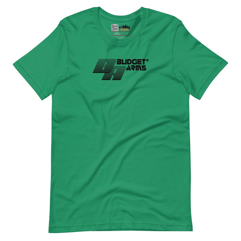 Cyberpunk 2077 inspired "Budget Arms" As Seen on TV Night City Tshirt
