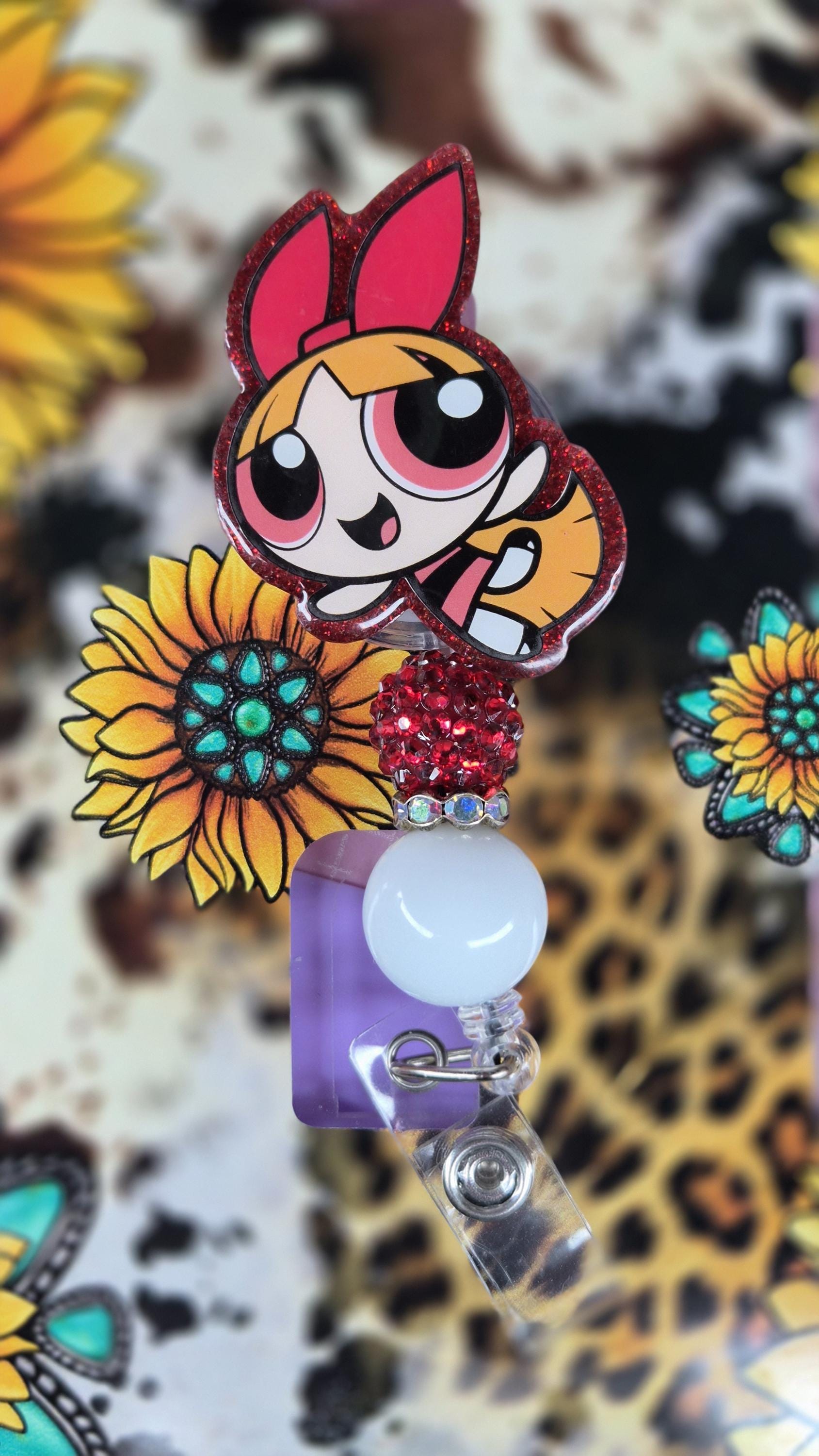 Powerpuff Red Sign Red Powerpuff Girl Badge Reel - Etsy