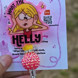 What the helly girl badge reel