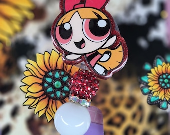 Röd Powerpuff Girl-märkesrulle