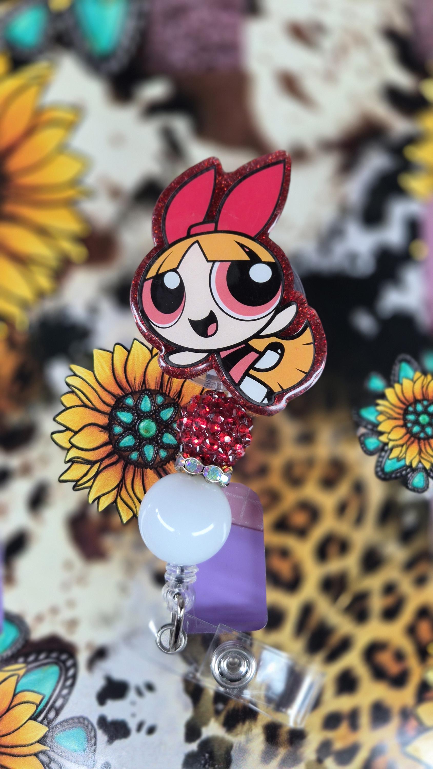 Powerpuff Red Sign Red Powerpuff Girl Badge Reel - Etsy