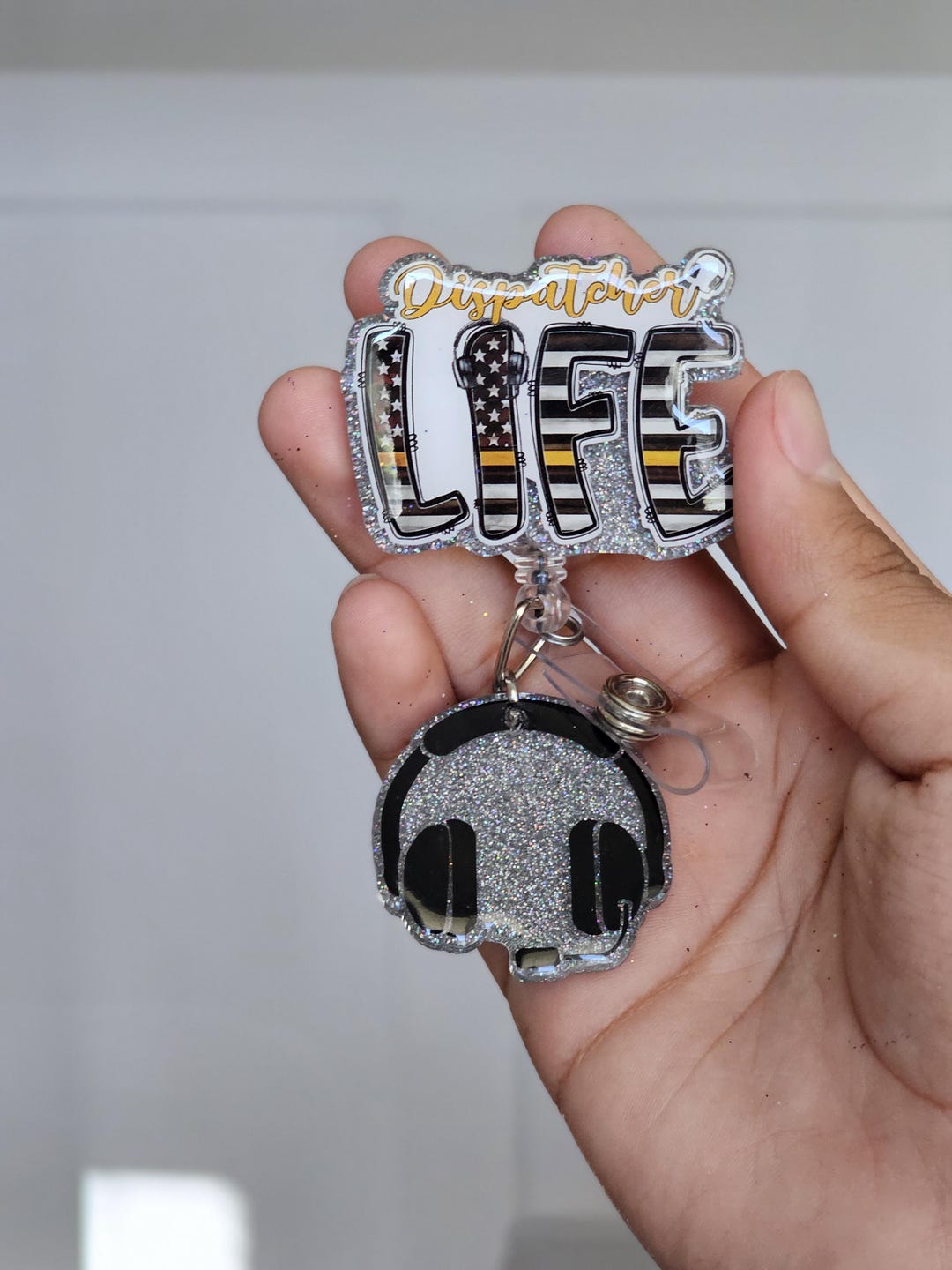 Dispatch Life Badge Reel/ 911 Dispatch Badge - Etsy