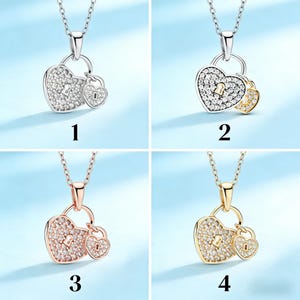 婚約の約束のハート型ペンダントネックレスコレクション：925スターリングシルバー、キュービックジルコニア、婚約前のジュエリーギフト