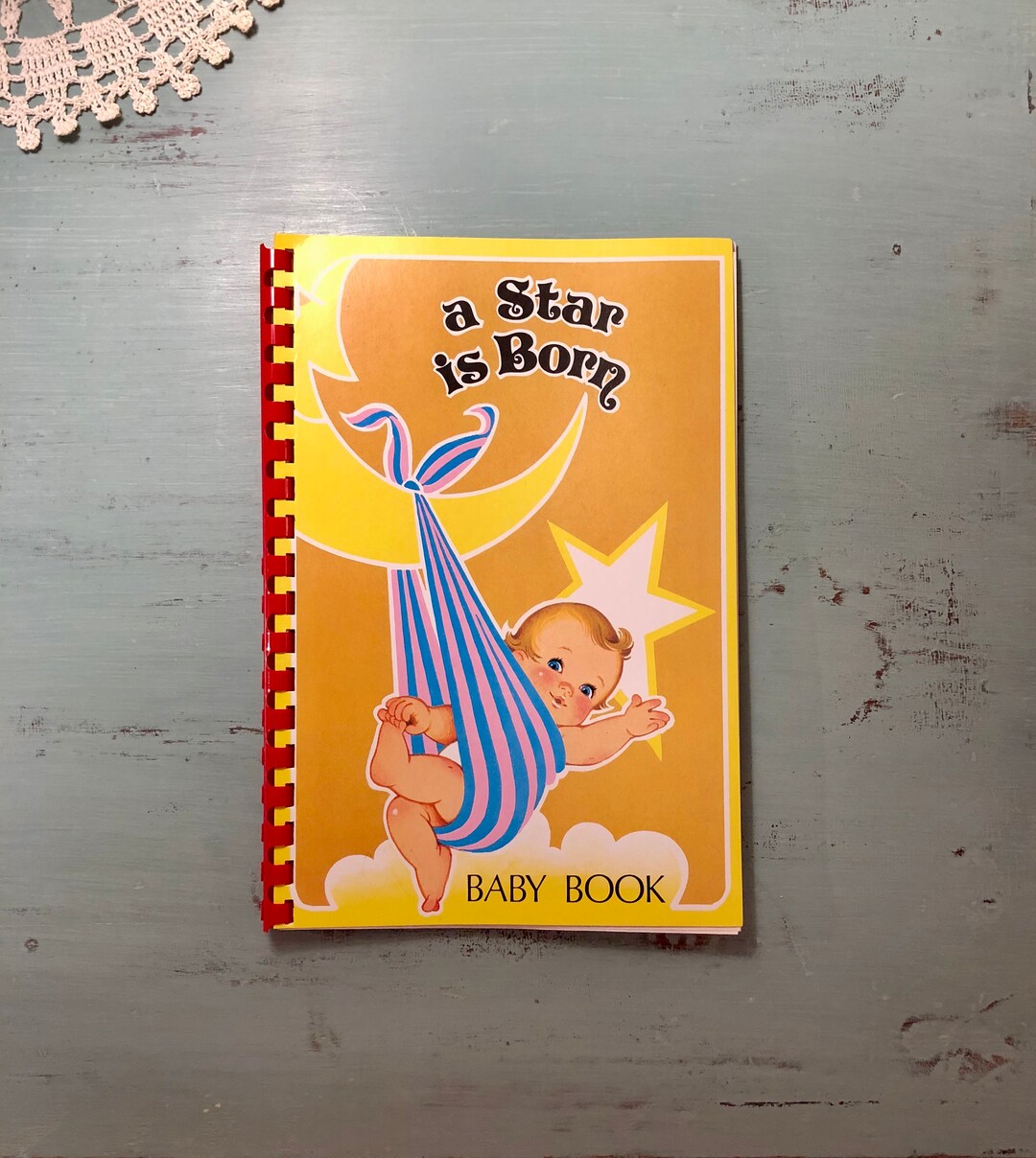 Unused Vintage Baby Record Book A STAR IS BORN Journal With Etsy