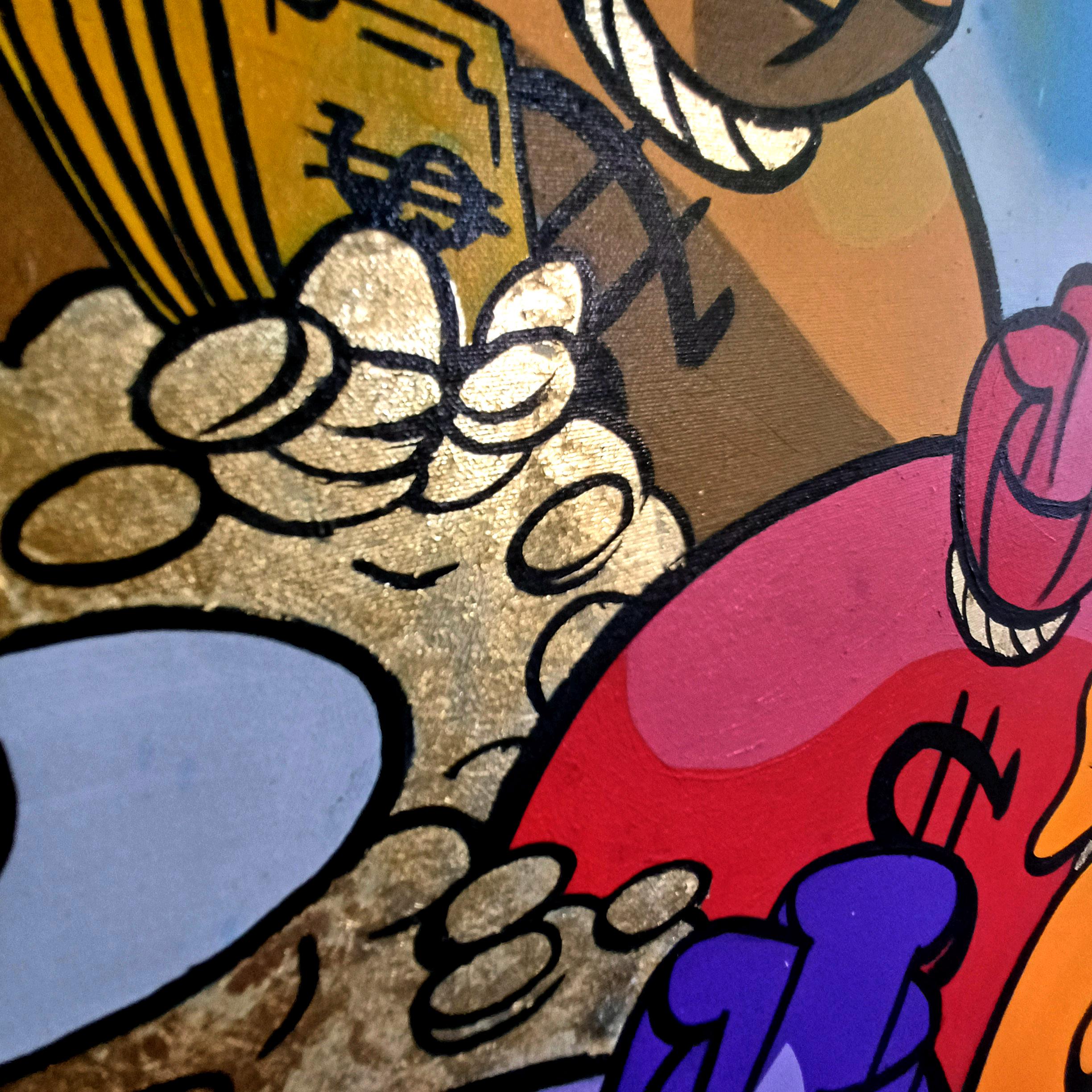 Richie Rich Canvas Painting Wall Decor / Alec Monopoly Art / Cartoon ...