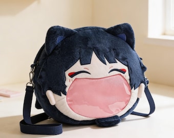 Kawaii Anime Plush Character Ita Bag Chibi Style Backpack and Shoulder Bag Soft Design