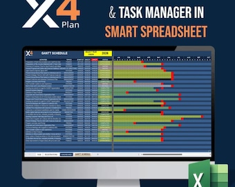 Automated Project Tracker Spreadsheet | Gantt Chart, Task Management & Dashboard