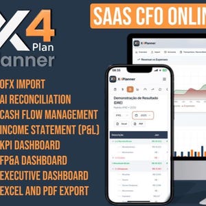 Financial Planning Software (SaaS) | Cash Flow, PL, KPIs  FPA Dashboard | X4Planner