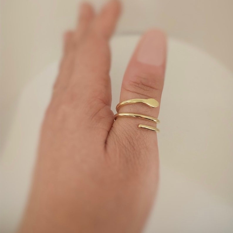handmade ring Snake thumb ring adjustable ring thumb ring