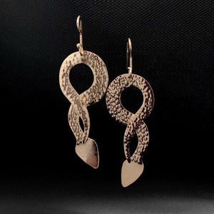 Hammered Snake earrings