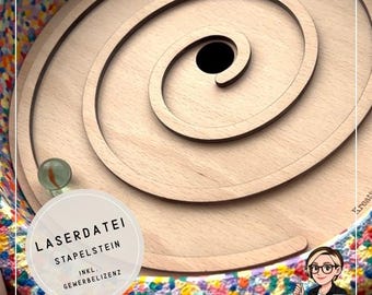 Stapelstein Activity Board | Digital Laser File | Learning & Play Board | SVG DXF