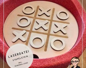 Stapelstein Activity Board | Digital Laser File | Learning & Play Board | SVG DXF