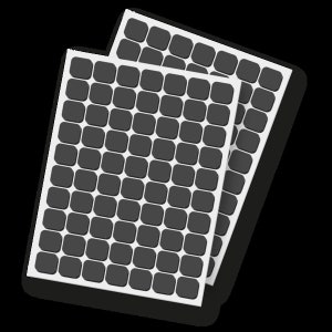 3D Foam Squares Black Regular Size-1611