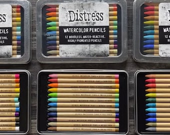 Tim Holtz Distress Watercolor Pencils- CHOOSE COLOR SET