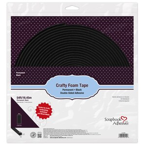 Crafty Foam Tape Black 54ft