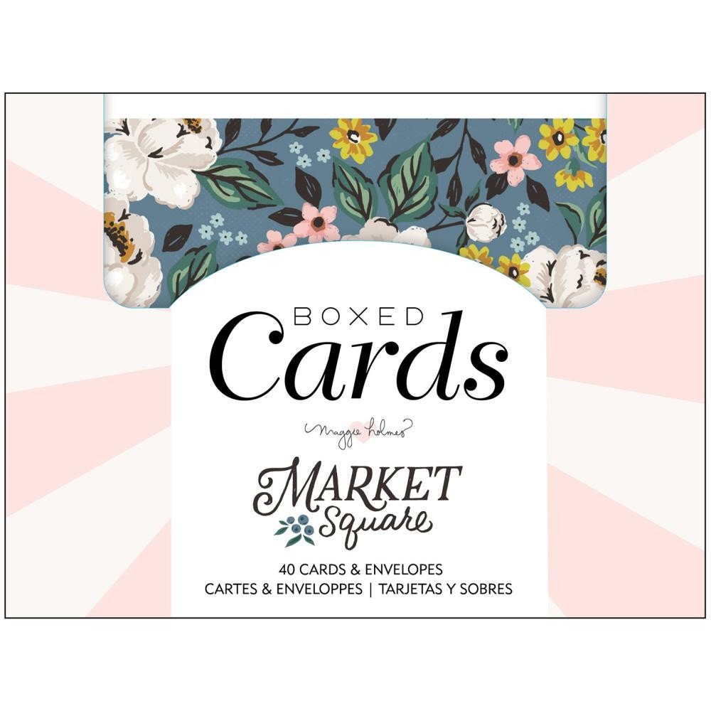 American Crafts A2 Papierkarten & Umschläge – Set In Marineblau, 4,375 X 14,6 Cm