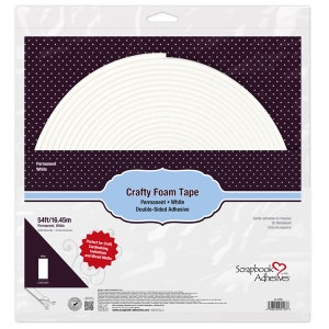 Crafty Foam Tape White 54ft-2103