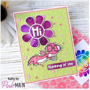 Folhas de Foilables Rosa e Flor Principal - Pmf102