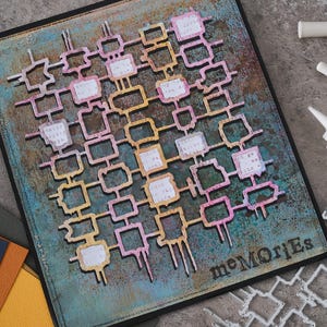 Juego de troqueles Sizzix Thinlits (paquete de 1) para gofres de Seth Apter - 666910