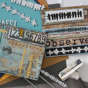 Sizzix Thinlits stansset 7 per pak Borderlines van Seth Apter-666906