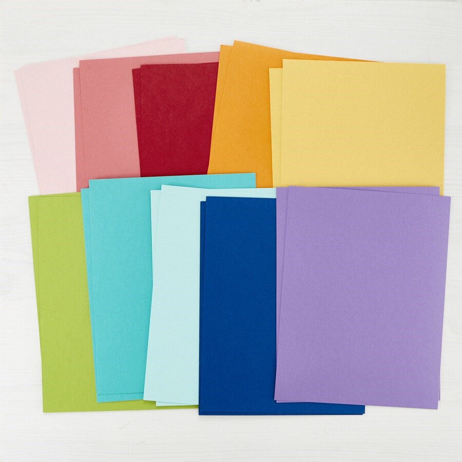 Color Essentials Cardstock Assorted Pack Spellbinders CS031 Etsy