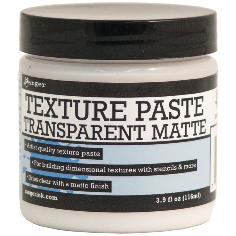 Ranger Texture Paste Transparent Matte 4oz INK44727 - Etsy