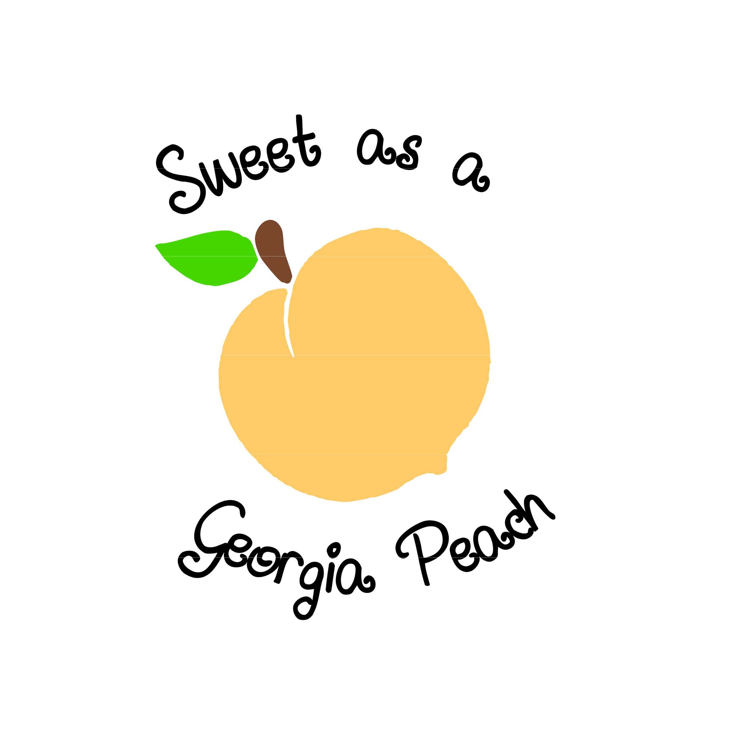 Dulce como un Peach svg png jpgpdf studio3 Etsy