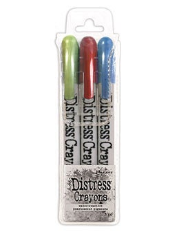 Distress Crayons, 6 in a Pack, Various Colors, Primary Colors, Pastels,  Browns, Tim Holtz, Ranger, Your Choice of 1 Pack 