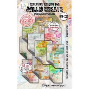 Papier cartonné double face Aall And Create Design A6 10/pqt-graphique Grace-5a002x24-1gxzf