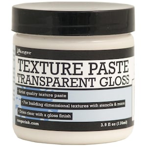Ranger Texture Paste - Transparent Gloss 4oz  INK44741
