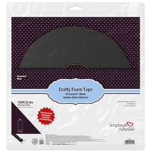 Crafty Foam Tape Black 108ft-02101