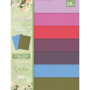 Cartão Crafter's Companion - Nature's Grdn Wldflwr 8,5x11 - lux Lin-ng-wild-linen-us