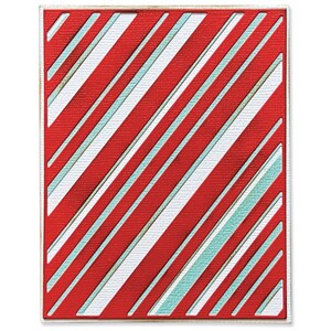 May include: Red and white striped pattern with a subtle blue undertone. The pattern is on a textured background.