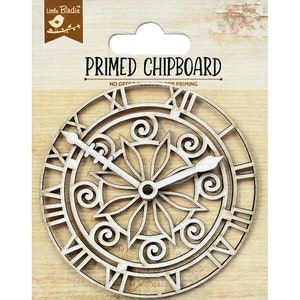 Cartão com primer com corte a laser Little Birdie Timekeeper 1/pacote - CR81259