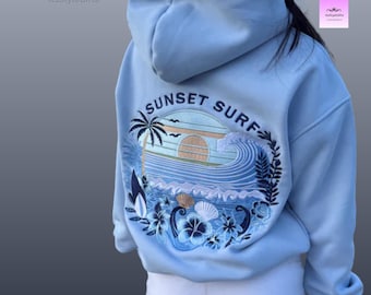 Sunset Surf Pullover Hoodie